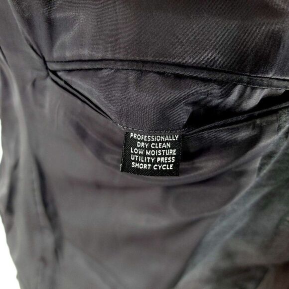 DAMAGED Jos A Bank Wool 2 Button Blazer 42R Gray‎ Twill Spec - Picture 12 of 15